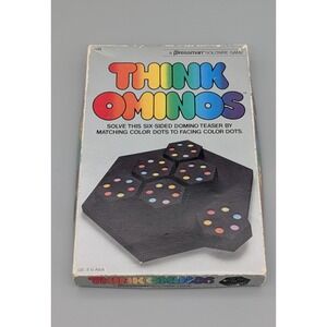 Thinkominos Domino Brain Teaser Pressman Solitaire‎ Game Vintage '84